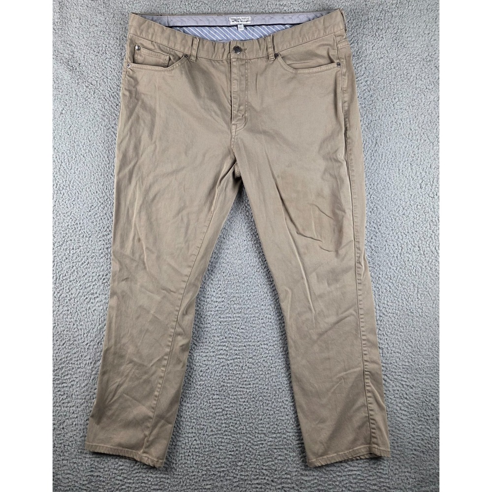 Peter Millar Ultimate‎ 5 Pocket Sateen Pants Mens 38 (36x28) Brown